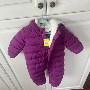 Primary Purple Infant Snowsuit